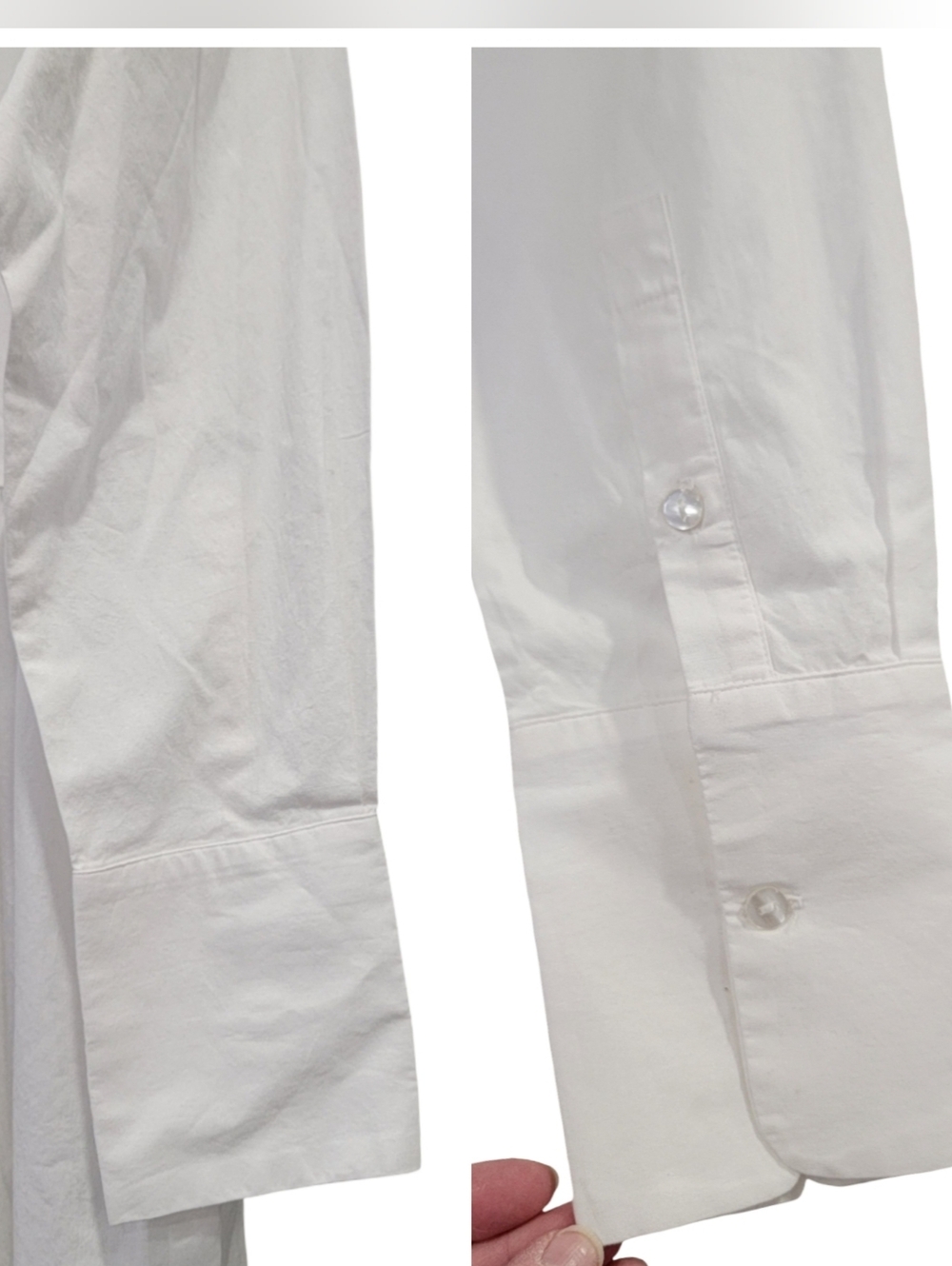 NWT Selected Femme White Mirabella Midi Dress Organic Cotton Size 40 (US 10) - Picture 9 of 16